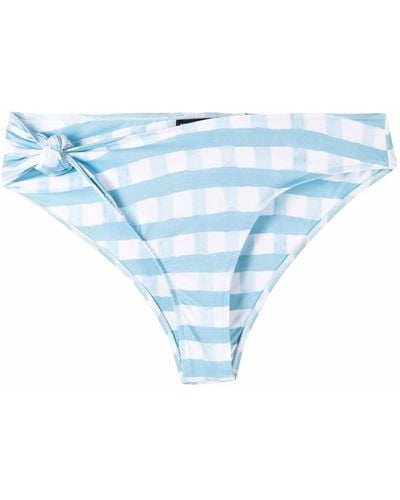 Jacquemus Slip bikini a quadri - Blu