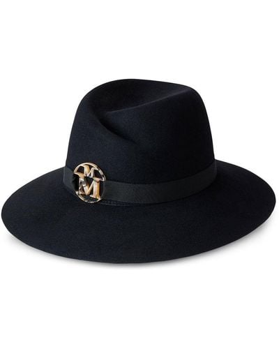 Maison Michel Virginie Wool-felt Fedora Hat - Black