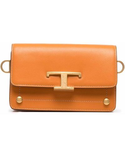 Tod's Clutch con applicazione - Arancione