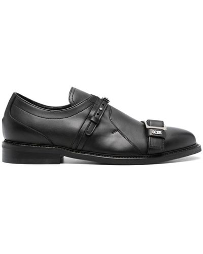 Gcds Zapatos derby con letras del logo - Negro
