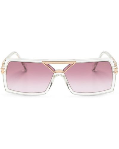 Cazal Sonnenbrille mit eckigem Gestell - Pink