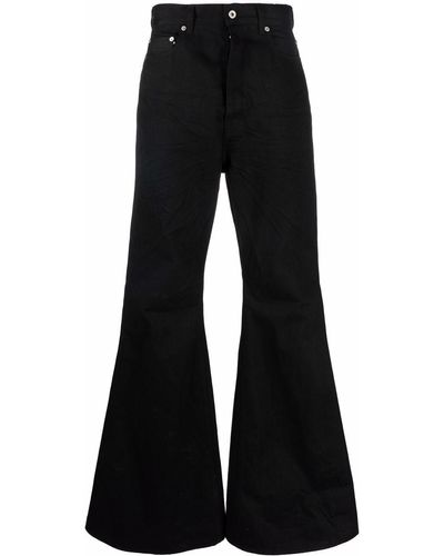 Rick Owens Bootcut Jeans - Zwart