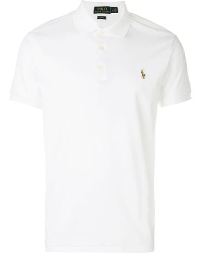 Polo Ralph Lauren Poloshirt mit aufgesticktem Logo - Weiß