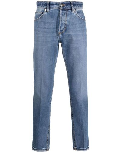 PT Torino Slim-Fit-Jeans im Distressed-Look - Blau