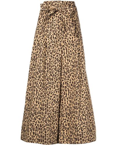 Adam Lippes High-waisted Trousers - Brown