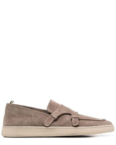 Officine Creative Slip-on Leather Loafers - Grey