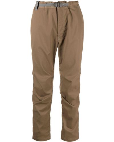 and wander Ply Straight-leg Trousers - Natural