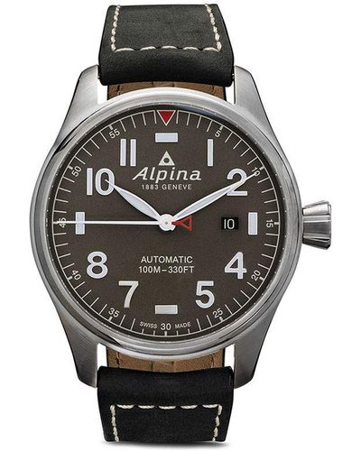Alpina スタータイマーパイロット オートマチック 44mm - ブラック
