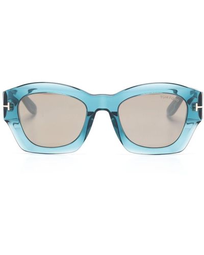 Tom Ford Gafas de sol Guilliana con montura cuadrada - Azul