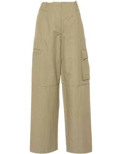 Cult Gaia Seam Twill Tapered Pants - Natural