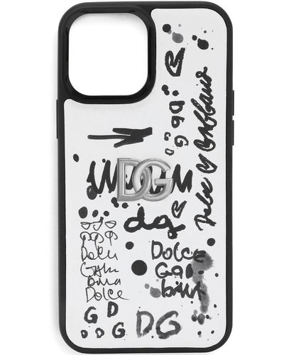 Dolce & Gabbana Graffiti-print Iphone 13 Pro Max Case - White