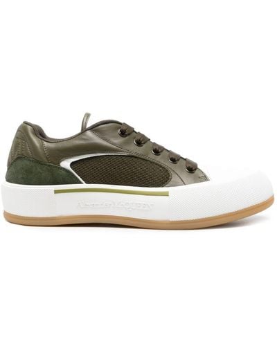 Alexander McQueen Deck Plimsoll Sneakers - Grün