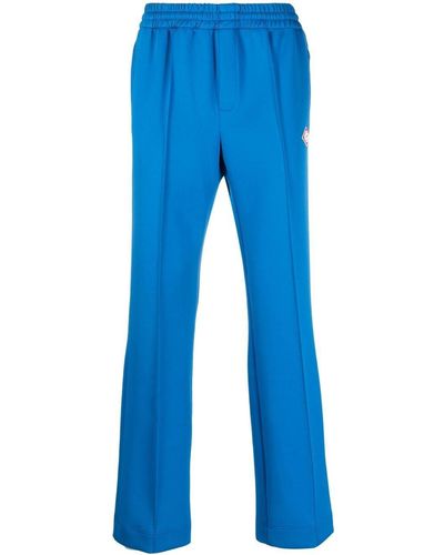 Casablancabrand Embroidered-logo track pants - Azul