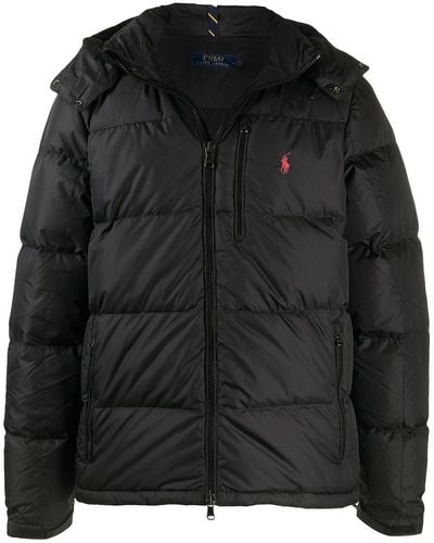 Polo Ralph Lauren Donsjack Met Capuchon - Zwart