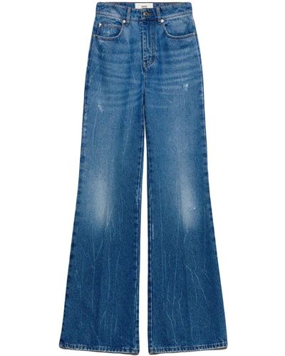 Ami Paris Jeans mit geradem Bein - Blau