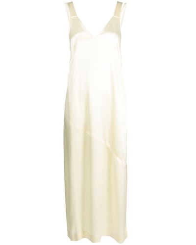 Calvin Klein サテン ドレス - ホワイト