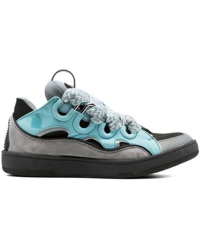 Lanvin Sneakers Curb in pelle - Blu