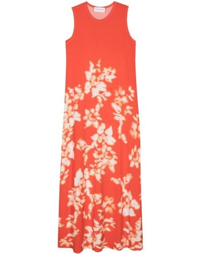 Christian Wijnants Floral-print maxi dress - Rosso