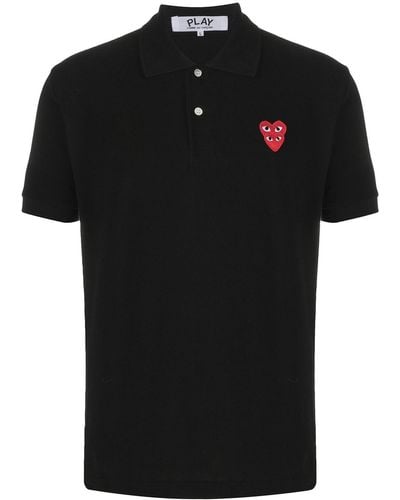 COMME DES GARÇONS PLAY Gelaagd Poloshirt - Zwart