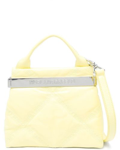 Karl Lagerfeld K/kross Quilted Top-handle Bag - Yellow