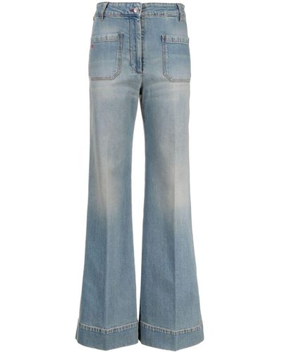 Victoria Beckham Flared Jeans - Blauw