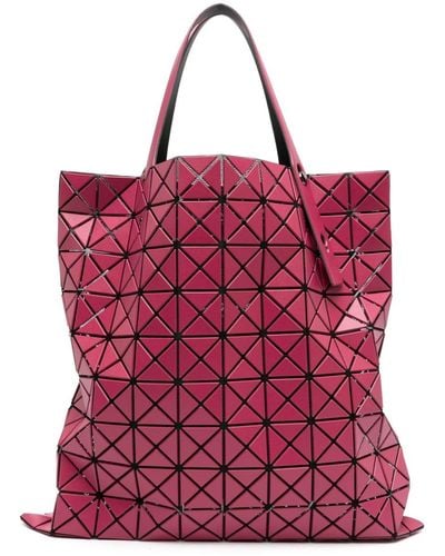 Bao Bao Issey Miyake Sac cabas géométrique Prism Matte-2 - Rouge