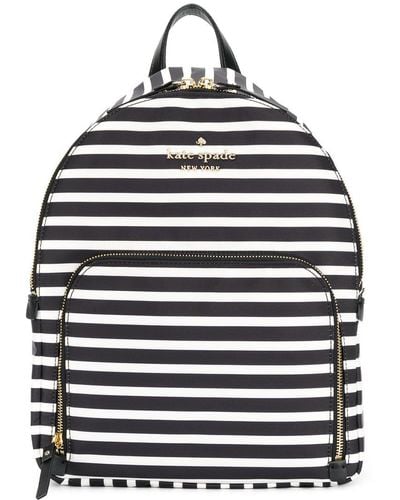 Kate Spade Striped Backpack - Black
