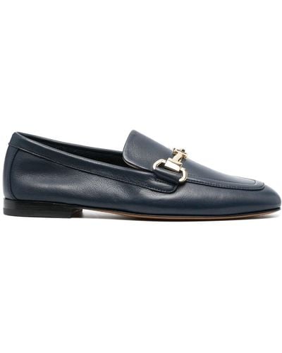 Doucal's Horsebit-detail Leather Loafers - Blue
