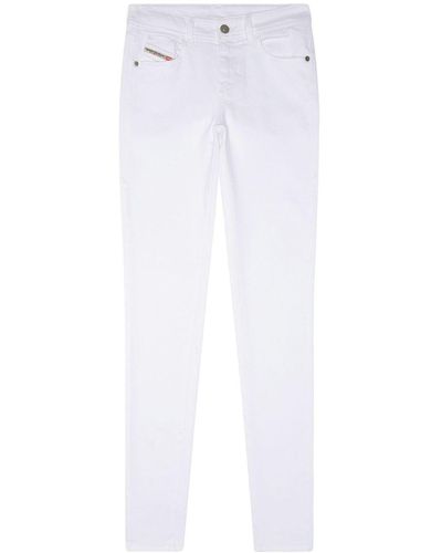 DIESEL 2017 Slandy 09f90 Skinny Jeans - White