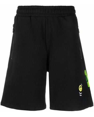 Barrow Pantalones cortos de chándal con logo - Negro
