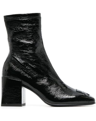 Courreges Block-heel Boots - Black