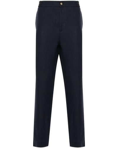 Etro | Pantaloni in lino | male | BLU | 52