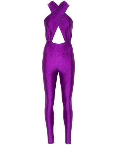 ANDAMANE Hola Halterneck Jumpsuit - Purple