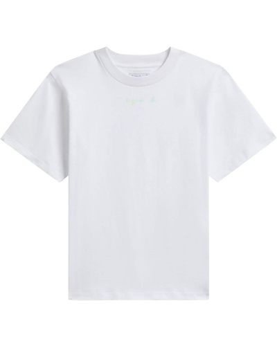 agnès b. Logo-print Cotton T-shirt - White