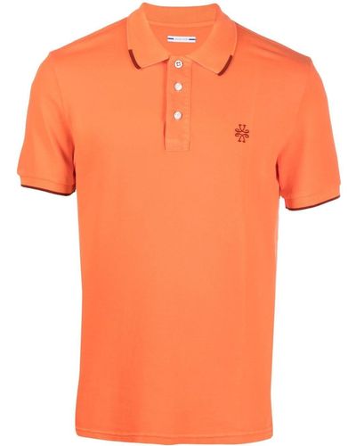 Jacob Cohen Poloshirt mit Logo-Stickerei - Orange