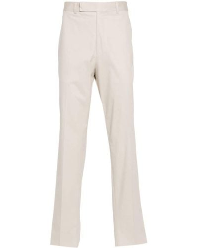 Zegna Tapered cotton trousers - Natur