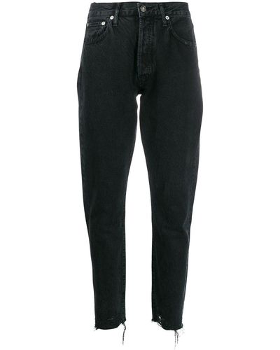 Agolde Jamie Straight Organic Cotton Jeans - Black
