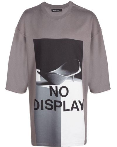 A_COLD_WALL* No Display T-Shirt im Oversized-Look - Grau