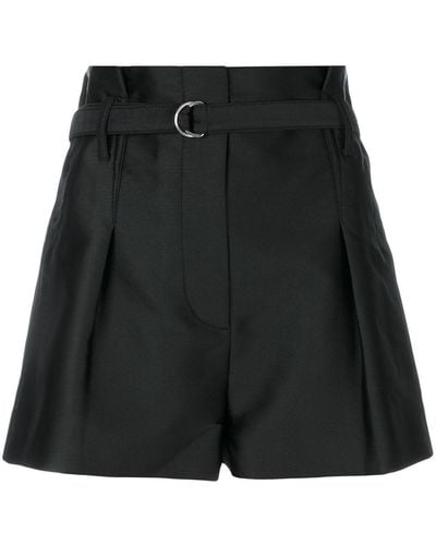 3.1 Phillip Lim Satin Origami Shorts - Black