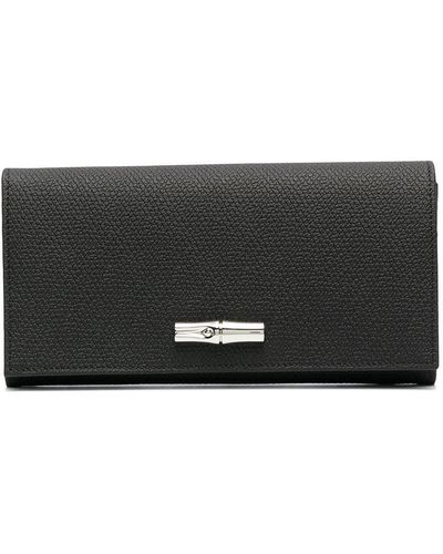 Longchamp Roseau 長財布 - ブラック