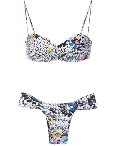 Amir Slama Graphic-print Bikini Set - Multicolour