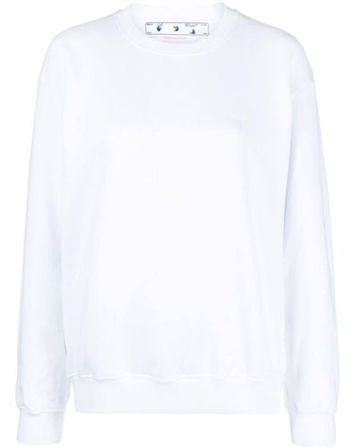 Off-White c/o Virgil Abloh Diag-stripe Print Sweatshirt - White