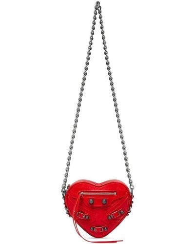 Balenciaga Le Cagole Heart-shaped Mini Bag - Red
