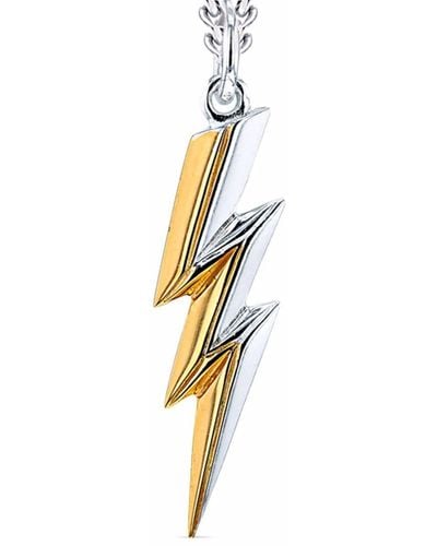 True Rocks Collar con motivo Lightning Bolt - Metálico