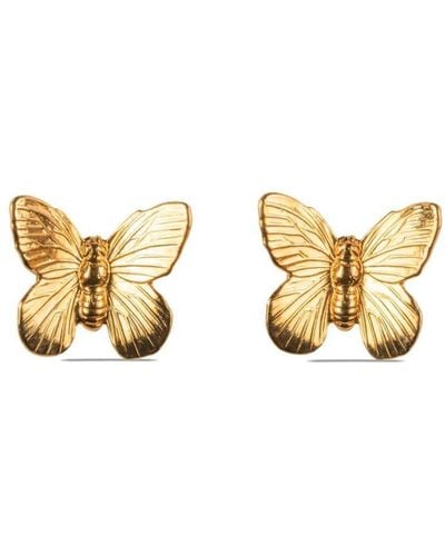 Jennifer Behr Prim Butterfly Earrings - Metallic