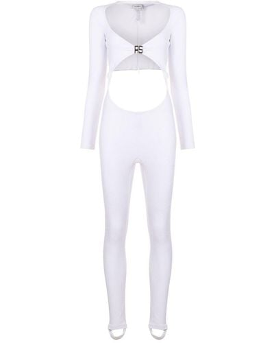 Amir Slama Jumpsuit mit Cut-Outs - Weiß