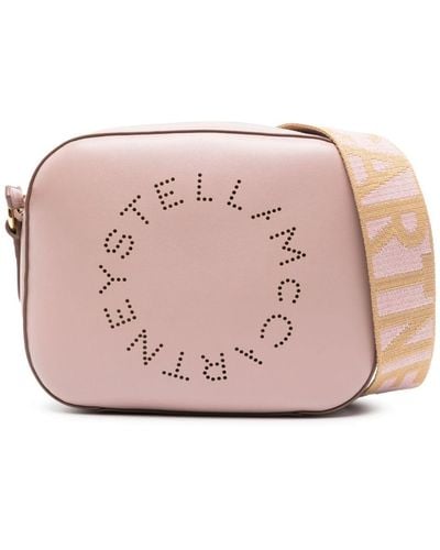 Stella McCartney Logo Perforated Crossbody Bag - Pink