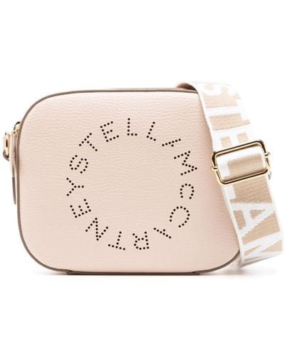 Stella McCartney Logo-perforated Faux-leather Mini Bag - Pink
