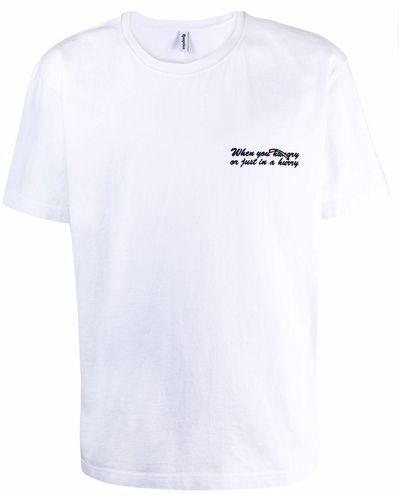 Reception Food For Thought Cotton T-shirt - White