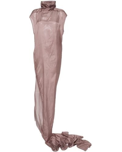 Rick Owens Edfu T Asymmetric Dress - Brown